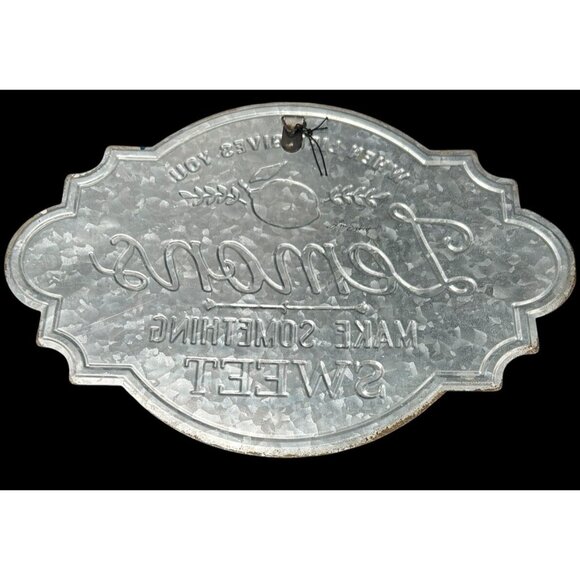 Lori Siebert Metal Wall Sign "When Life Gives You Lemons Make Something Sweet" - Picture 5 of 7
